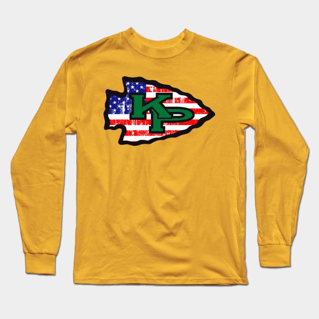 KP Chiefs USA logo Long Sleeve T-Shirt by ArmChairQBGraphics